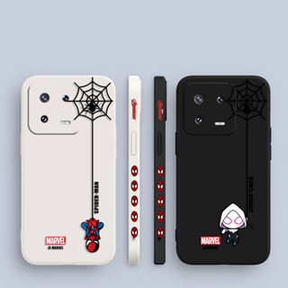 เคสโทรศัพท์มือถือ พิมพ์ลาย Spiderman Spider Gwen มีลายด้านข้าง แบบสร้างสรรค์ สําหรับ Xiaomi 13 12 11 10 9 8 6 T PRO LITE SE S X NE ULTRA ZOOM K30S CC9 E 5G