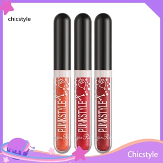 Chicstyle ชุดลิปสติก เนื้อลิขวิด กลิตเตอร์เมทัลลิก 3 สี 1 ชุด