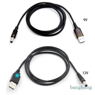 Bang สายเคเบิลแปลง USB เป็น DC สําหรับ QC 2 0 3 0 USB เป็น DC 12V 9V 5 5x2 5 มม. สําหรับเชื่อมต่อ DC