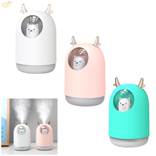 【VARSTR】Portable Silent Air Humidifier with Cute Bear Design and Colorful Night Light