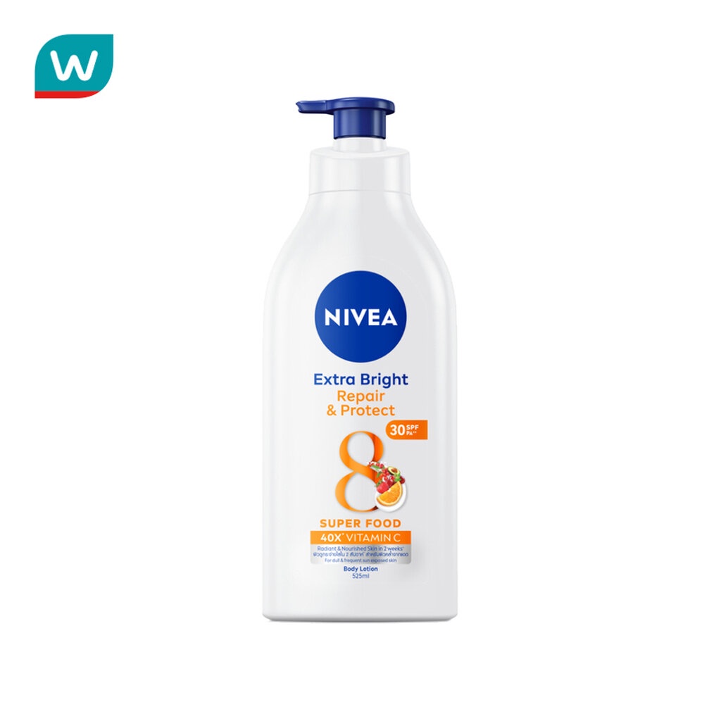 Nivea นีเวีย เอ็กซ์ตร้า ไบรท์ รีแพร์ แอนด์ โพรเทค บอดี้ โลชั่น เอสพีเอฟ30 พีเอ++ 525 มล.