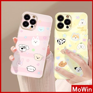 Mowin - เข้ากันได้สำหรับ เคสไอโฟน เคสไอโฟน11 เคส iphone 11 เคส iPhone เคสเยลลี่สีเหลืองฟิล์มนุ่ม TPU กันกระแทกเคสกล้องป้องกันรักษาการ์ตูนสัตว์เข้ากันได้กับ iPhone 13 Pro สูงสุด 12 11 xr xs สูงสุด 7 8Plus