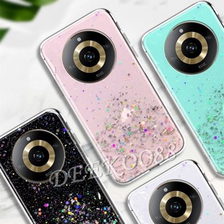 พร้อมส่ง เคสโทรศัพท์มือถือนิ่ม แบบใส ลายดาวอวกาศ วิบวับ สําหรับ Realme11Pro+ Realme 11 Pro+ Pro Plus 5G 4G 2023 Realme11 11Pro