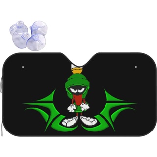 ม่านบังแดดกระจกหน้ารถยนต์ แบบพับได้ ลายการ์ตูน Marvin The Martian