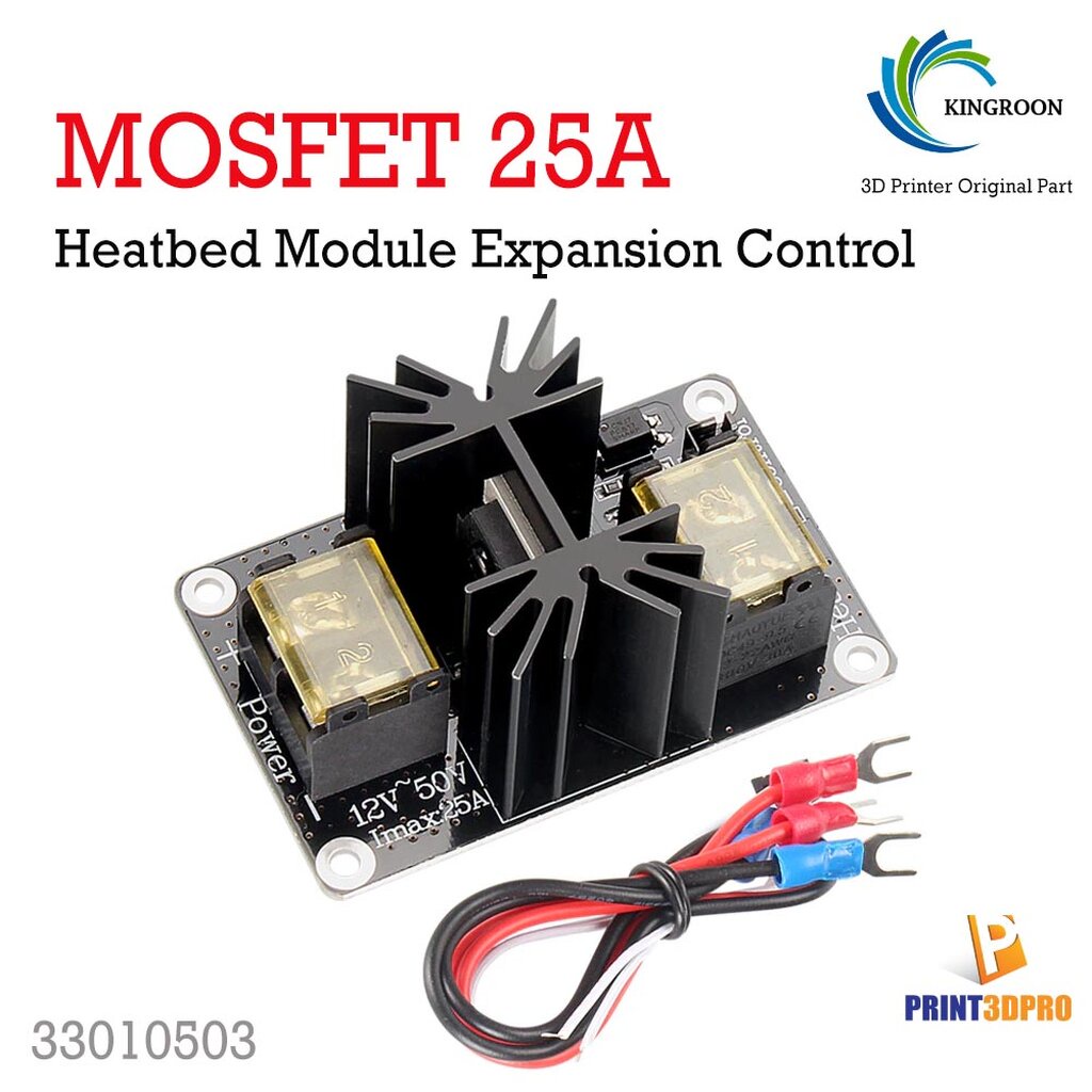 KINGROON Heatbed Module Expansion Control Module 25A High Power MOSFET 25A Expansion Module 3D Print