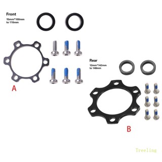 Treeling อะแดปเตอร์แปลงดุมล้อหน้า หลัง 100x15 มม. เป็น 110x15 มม. 142x12 มม. เป็น 148x12 มม.