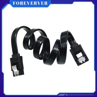 High Speed Sata 3.0 6gb/s 26awg Hdd Hard Drive Data Cable Straight Signal Cable 40cm High Speed Hard Drive Signal Cable สีดำ