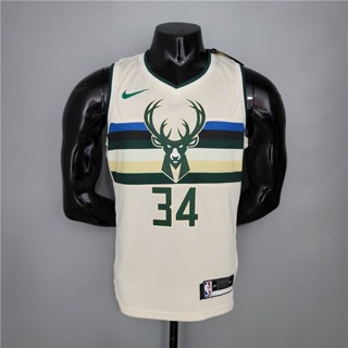 Antetokounmpo #34 เสื้อบาสเก็ตบอล Milwaukee Bucks เบอร์ . เสื้อกล้ามผ้าไหม 34 เสื้อกล้าม Au Press Hot Top Player