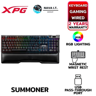 COINSคืน15%⚡FB9JMZV6⚡ XPG SUMMONER-BKCTH BLUE GAMING KEYBOARD คีย์บอร์ดเกมมิ่ง รับประกัน 2ปี