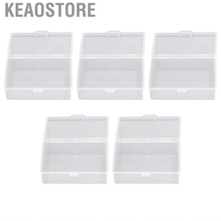 Keaostore Small Transparent Storage Box Non Leakage Multifunctional Easy To Open Close Safe Seamless Edges Plastic Container for