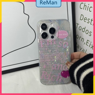 เคสโทรศัพท์มือถือ ลายตัวอักษรภาษาอังกฤษ สีชมพู สําหรับ Apple Iphone 14Promax 12 13 14Promax 14plus 13 12pro 12 11 pro max Xr Xs max 7 8 Plus 13 pro max 13 12 12pro 11promax