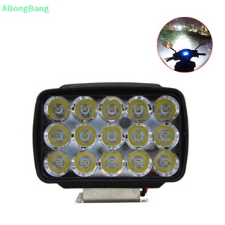 Abongbang ไฟหน้ารถจักรยานยนต์ สปอตไลท์ 15 LED 1000LM Motos ATV UTV สกูตเตอร์ Lighg Nice