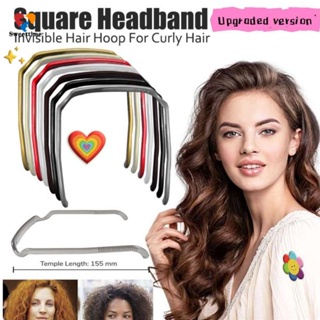 Hair Hoop SWEET ที่คาดผม แบบหนา ทรงสี่เหลี่ยม ซ่อนได้ แฟชั่นสําหรับผมหยิก 2023