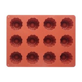 Reusable Durable Rectangular Baking Accessories DIY Crafts Candy Chocolate Cake Biscuit Spiral Jelly Silicone Mould