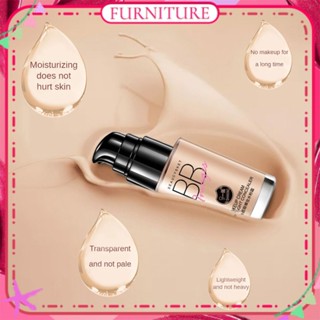 ♕ รูปภาพ Flawless Nude Makeup Water Powder Cream Full Cover Marks Moisturizing Whitening Liquid Foundation Waterproof Long Lasting Concealer Face Makeup FURNITURE