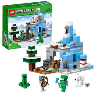 ใหม่ LEGO 21243 Minecraft The Frozen Peaks ของเล่นตัวต่อเลโก้ สําหรับเด็ก