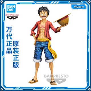 [ของแท้] ของแท้ Bandai แว่นตา ตั้งขึ้นจากโรงงาน ฟิกเกอร์ Jingpin Grandista nero One Piece Luffy Comic Color 7RPY