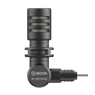 ไมโครโฟน Boya BY-M100UC Mininature Condenser Microphone ไมโครโฟนสำหรับต่อกับสมาร์ทโฟน ผ่านช่องเสียบ TYPE-C