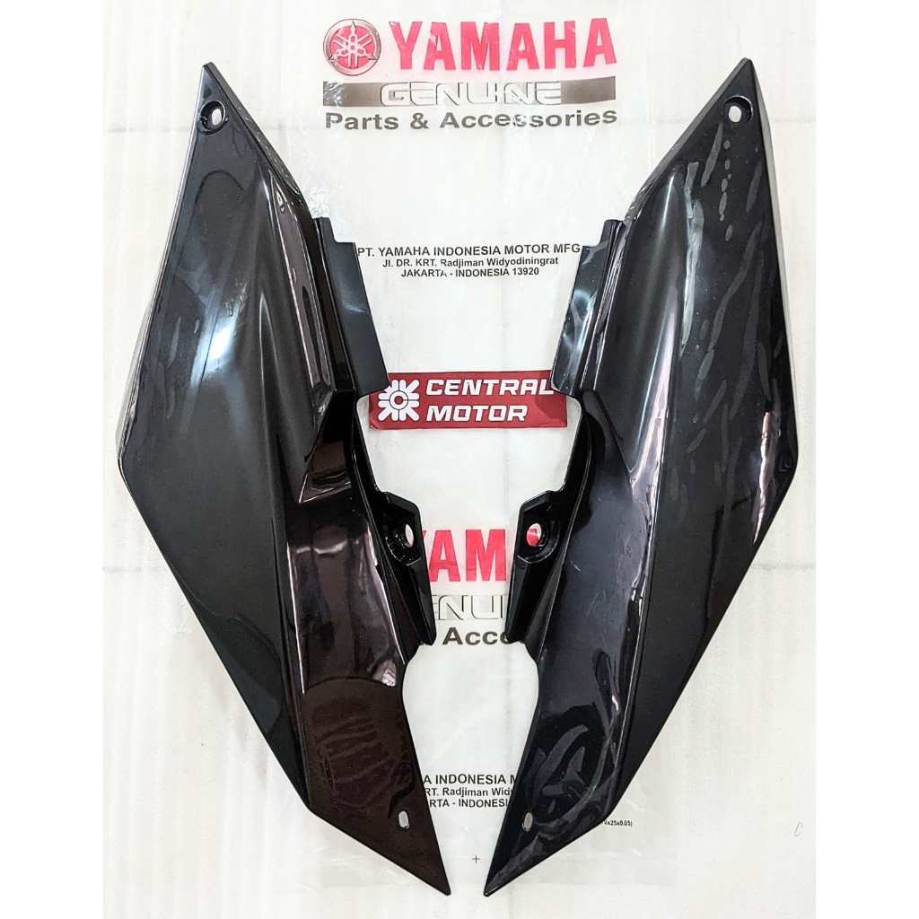 ฝาครอบด้านข้างซ้ายขวาคู่ WR155 ฝาครอบสีดําด้านข้าง 5 เดิม Yamaha ของแท้ Part B3M-F171E-00 B3M-F171X-