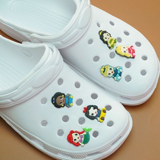 Croc Jibz Pins กระดุม หลากสีสัน สไตล์เจ้าหญิง สําหรับรองเท้า DIY