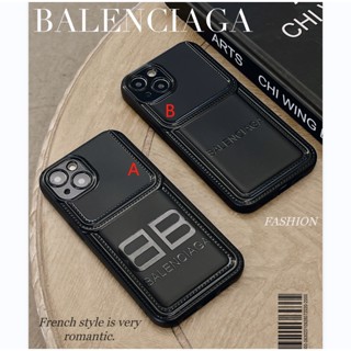 เคสโทรศัพท์มือถือ ลายแบรนด์ Balenciaga Black Series สําหรับ iphone14 13 12 pro max 14 11 14pro 14plus 13 12 11 promax