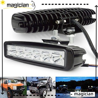 Mag บาร์ไฟ LED 6 ดวง 18W DRL สว่างมาก สําหรับติดรถยนต์