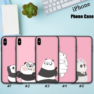 Wv9 เคสโทรศัพท์มือถือ แบบนิ่ม ลายอนิเมะ We Bare Bears สําหรับ iphone X XS XR 14 Pro Max Plus 12 13 Mini FH294