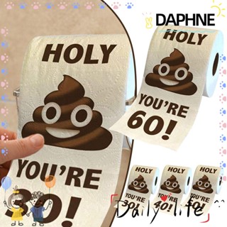 Daphne กระดาษทิชชู่ ลายตลก สําหรับตกแต่งห้องน้ํา ห้องสุขา ของขวัญวันเกิด ปาร์ตี้ 1 ม้วน