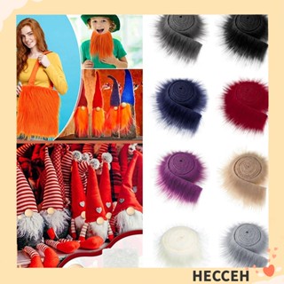 HECCEH 1.5M Handmade Faux Fur Ribbon Tapes DIY Crafts Long Plush Fur Fabric Trim Fabric Roll Fluffy Gift Apparel Sewing Home Decoration Winter Costume Soft Plush Fur Stripe/Multicolor