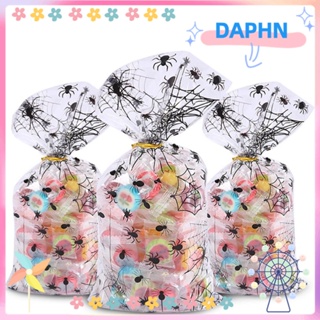 DAPHS ถุงพลาสติกใส สําหรับใส่ขนม บิสกิต ตกแต่งปาร์ตี้ฮาโลวีน 50 ชิ้น