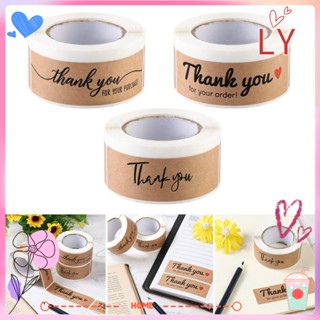 Ly สติกเกอร์ฉลาก ลาย Thank You For Your Order 3x1 นิ้ว แฮนด์เมด สําหรับตกแต่งเครื่องเขียน 120 ชิ้น ต่อม้วน