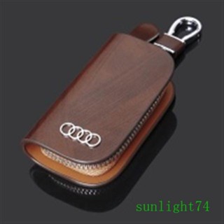 เคสกุญแจรีโมทรถยนต์ หนังวัวแท้ สําหรับ Audi A1 A3 Q3 A4L Q5L Q7 A5