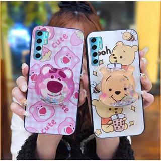 เคสโทรศัพท์มือถือ Tpu ลายการ์ตูนหมี สีชมพู สําหรับ TCL 20 pro 5g