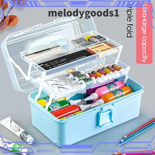 Melodygoods1 กล่องเก็บเครื่องประดับ ต่างหู แบบตั้งโต๊ะ พับได้ สําหรับผู้หญิง