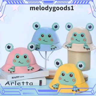 Melodygoods1 หมวกบักเก็ต ผ้าฝ้าย กันแดด สไตล์ชาวประมง แฟชั่นฤดูร้อน สําหรับกลางแจ้ง 1 ชิ้น