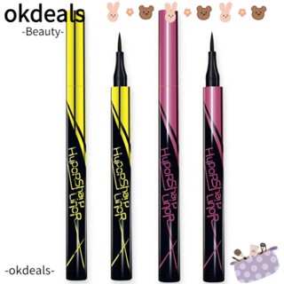 OKDEALS อายไลเนอร์ เนื้อแมตต์ แห้งเร็ว ป้องกันเหงื่อ สําหรับแต่งหน้า