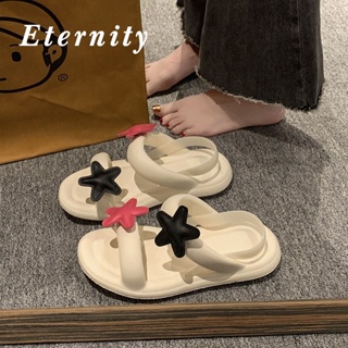 Eternity  รองเท้าส้นสูง สบายๆ แฟชั่น ส้นหนา รองเท้าแตะผู้หญิง แฟชั่น รองเท้าแตะ หนามาก นุ่ม สบายสุดๆ 2023 ใหม่ 30Z071210  ทันสมัย ins Chic สไตล์เกาหลี B28G0YE 36Z230909