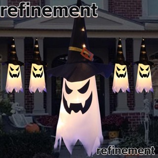 REFINEMENT หมวกแม่มดฮาโลวีน มีไฟ LED เรืองแสง 80 ซม. สําหรับตกแต่งปาร์ตี้ฮาโลวีน