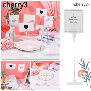 Cherry3 แคลมป์ขาตั้ง ตัวเลข 1 5 10 ชิ้น สําหรับตั้งโชว์รูปภาพ การ์ด งานแต่งงาน