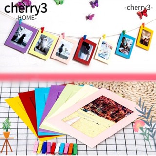 CHERRY3 ชุดกรอบรูปกระดาษ แบบไม้ ขนาด 4 นิ้ว x 6 นิ้ว สําหรับแขวนรูปภาพ 50 ชิ้น