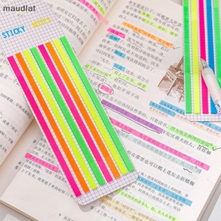 Maud สติกเกอร์ธงเรืองแสง สีโปร่งใส 160 ชิ้น สําหรับโรงเรียน สํานักงาน EN