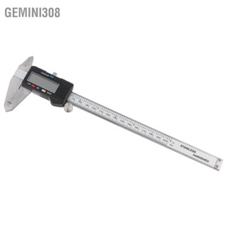 Gemini308 200 มม.ไฟฟ้าสแตนเลสดิจิตอลเวอร์เนียหน้าปัดคาลิปเปอร์เกจไมโครมิเตอร์