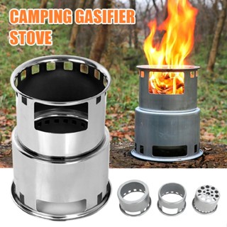 New 1pc Outdoor Portable Camping Stove Split Charcoal Wood Stove Picnic Stove