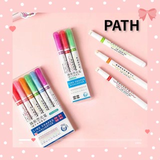 Path ปากกาไฮไลท์ เส้นโค้ง กราฟฟิตี้ เครื่องเขียน สําหรับไฮไลท์สี