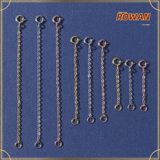 Rowans อุปกรณ์ขยายโซ่ สเตนเลส สีโรสโกลด์ สําหรับทําเครื่องประดับ DIY