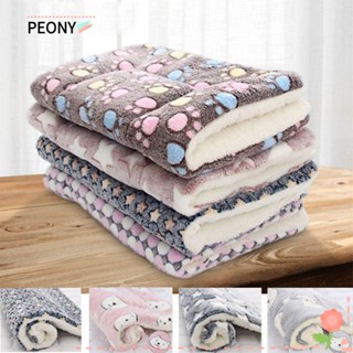 PEONY Thick Dog Blanket Soft Sleeping Pad Pet Mat Rest Flannel Cushion Warm Cat Bed/Multicolor