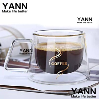 Yann1 แก้วกาแฟ ชา บอโรซิลิเกตสูง มีฉนวนกันความร้อน 200 มล.