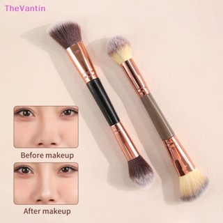 Thevantin 1 ชิ้น สองด้าน คอนทัวร์ แปรง แกะสลัก แปรงแป้ง บลัชออน แปรงแต่งหน้า เครื่องมือเครื่องสําอาง แปรงหน้า สินค้าที่ดี