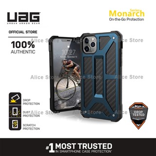 Uag เคสโทรศัพท์มือถือ กันตก ลาย Monarch Series สีน้ําเงินกรมท่า สําหรับ iPhone 11 Pro Max 11 Pro 11