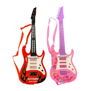 20" Kids Electronic Guitar Musical Toy Gift Light Sound Music Instrument GUITAR